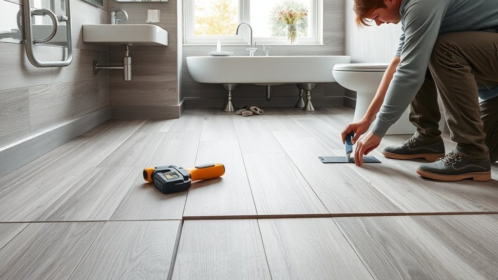 Bathroom Flooring Installation in Hampton Hill